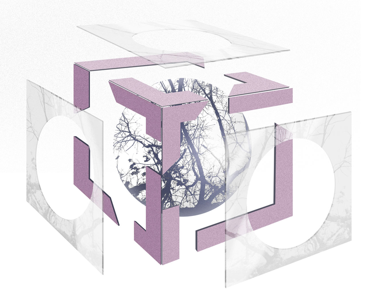 a clickable image of artwork of an abstract structure